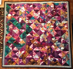 AUSSTELLUNGSQUILT von Meiny Vermaas-van der Heide "Lila Majestät II" - Bild 1 von 5