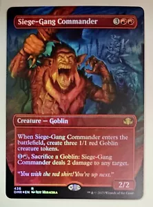 Siege-Gang Commander (senza confini) Dominaria Remastered Foil - Foto 1 di 1