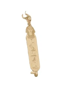 Collar egipcio único de cartucho personalizado, oro macizo de 14 K, perfecto... - Imagen 1 de 1