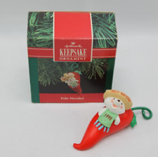 Hallmark "Feliz Navidad" Christmas Keepsake Ornament 1990 Mouse Pepper with Box