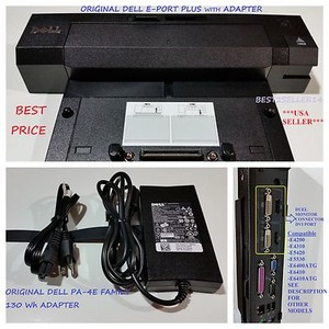 Dell Docking Station EPort Plus PRO2X + Adapter Latitude E6400 E6410 E6420 E6500