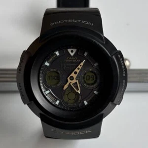 Casio G-Shock Awg-525A-1Ajf 25Th Anniversary Dawn Black Digital-Analog Solar - Picture 1 of 6