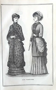 Stampa antica 1882 = MODA OTTECENTESCA = Abbigliamento FASHION = Old Print (36) - Picture 1 of 2