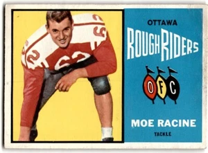 1964 Topps CFL Moe Racine #55 Ottawa Rough Riders - Picture 1 of 2