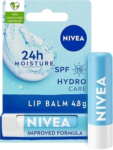 NIVEA Lip Balm Hydro Care with SPF 15 (4.8g), Hydrating Lip Balm with Shea Butte - Picture 1 of 6