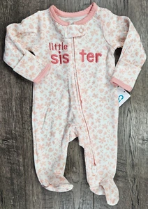 Baby Girl Clothes New Child Mine Carter's Preemie Little Sister Floral Outfit - Picture 1 of 3