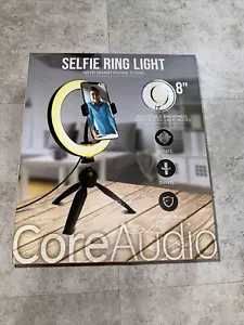 8 inch Selfie Ring Light - Smart Phone Stand Adjustable, Swivel Core Audio NIB - Picture 1 of 4