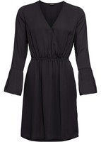1284 Y 40-50 BADEANZUG KLEID WICKEL OPTIK STYLE SHAPE EFFEKT SCHWARZ NEU GR