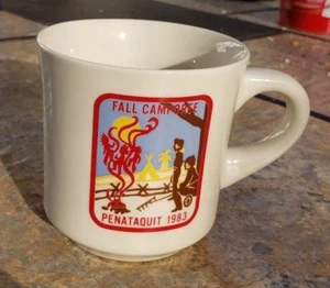 Vintage 1983 BSA Boy Scouts of America Camp Camping Becher Kaffeetasse Adler  - Bild 1 von 6
