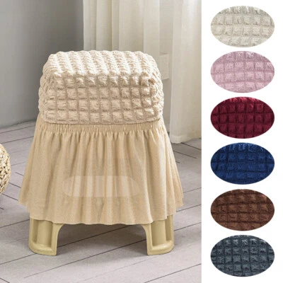 Elastischer Hockerbezug All-Inclusive-Hockerbezug Stuhlbezug Heimtextilien  / - Bild 1 von 4