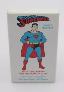 Superman Reproduktion 1939 Armbanduhr Warner Bros 1993 Neu im Karton - Bild 1 von 7