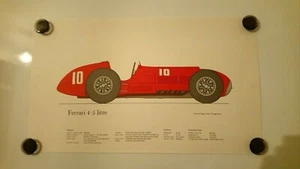 FERRARI 4.5 Litre 1950-1953 Vintage Car 43cm x 25cm Poster - Picture 1 of 1