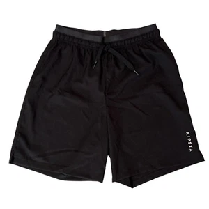 KIPSTA Decathlon Soccer Shorts Women 2XS XXS Black 21” Waist 6” Inseam Athletic - Picture 1 of 17