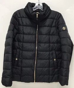 Jessica Simpson Jacket Packable Hooded Puffer In Black Size L NWT - Picture 1 of 5