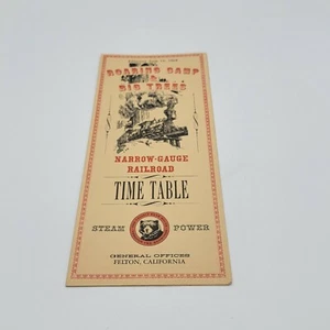 ROARING CAMP BIG TREES STEAM POWERED RAILROAD BROCHURE June 12, 1964 - Picture 1 of 4