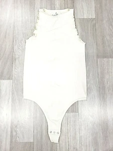 Free People Intimates cremefarbener Body neu ohne Etikett Druckknopf Höschenverschluss Größe X/S - Bild 1 von 7