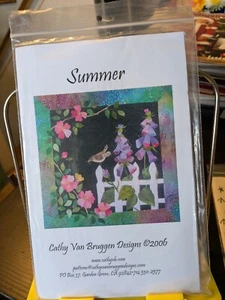 Quilting Applique pattern Cathy Van Brugge Summer cottage garden 24x24" NEW - Bild 1 von 2