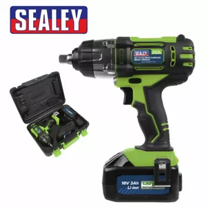 SEALEY CP400LIHV 18 V pistola a chiave senza fili 1/2" pistola a percussione 3Ah caricabatterie agli ioni di litio - Foto 1 di 6