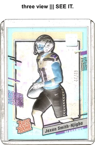 [🔴44/49] JAXON SMITH-NJIGBA 2023 Panini Clearly Donruss RC Clasificado Novato #67 Rojo - Imagen 1 de 6