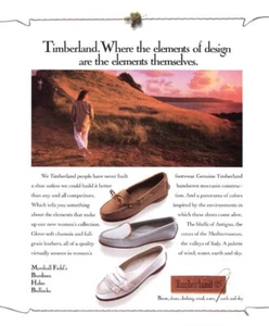 Botas Timberland 1989 zapatos de moda 1 página anuncio de revista - Imagen 1 de 1