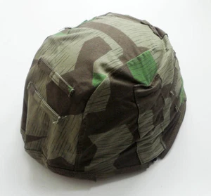 Segunda Guerra Mundial Ejército Alemán M35 Astilla Camuflaje Casco Cubierta M35 Casco Cubierta - Imagen 1 de 5