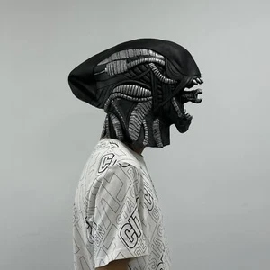 Cosplay Alien Monsters Mask Halloween Full Head Helmet Props Latex - Picture 1 of 6