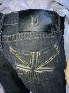 Monarchy Jeans schwarz Stretch Boot Cut Jeans Mid Rise Dark Wash Damen Gr. 27 - Bild 1 von 9