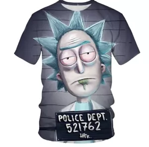 Rick Men 3D Printed Pattern T Shirt - Picture 1 of 1