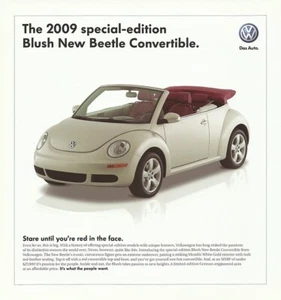 2009 VOLKSWAGEN NEW BEETLE BLUSH Edition sales brochure sheet US 09 VW - Picture 1 of 1
