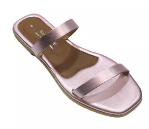 Griechische handgefertigte Sandalen aus echtem Leder antiker Stil handgefertigte Slide Damen flach - Bild 1 von 5
