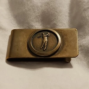 Vintage laiton golf golf clip argent - Photo 1/8