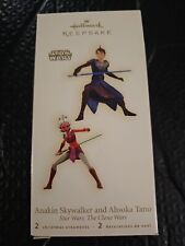 2009 Hallmark Keepsake Anakin Skywalker & Ahsoka Tano Star Wars The Clone Wars