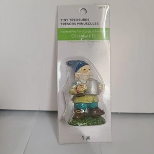 Tiny Treasures Woodland Fairy Tale Celebrate it gnome With Watering Can 2.75" - Picture 1 of 4