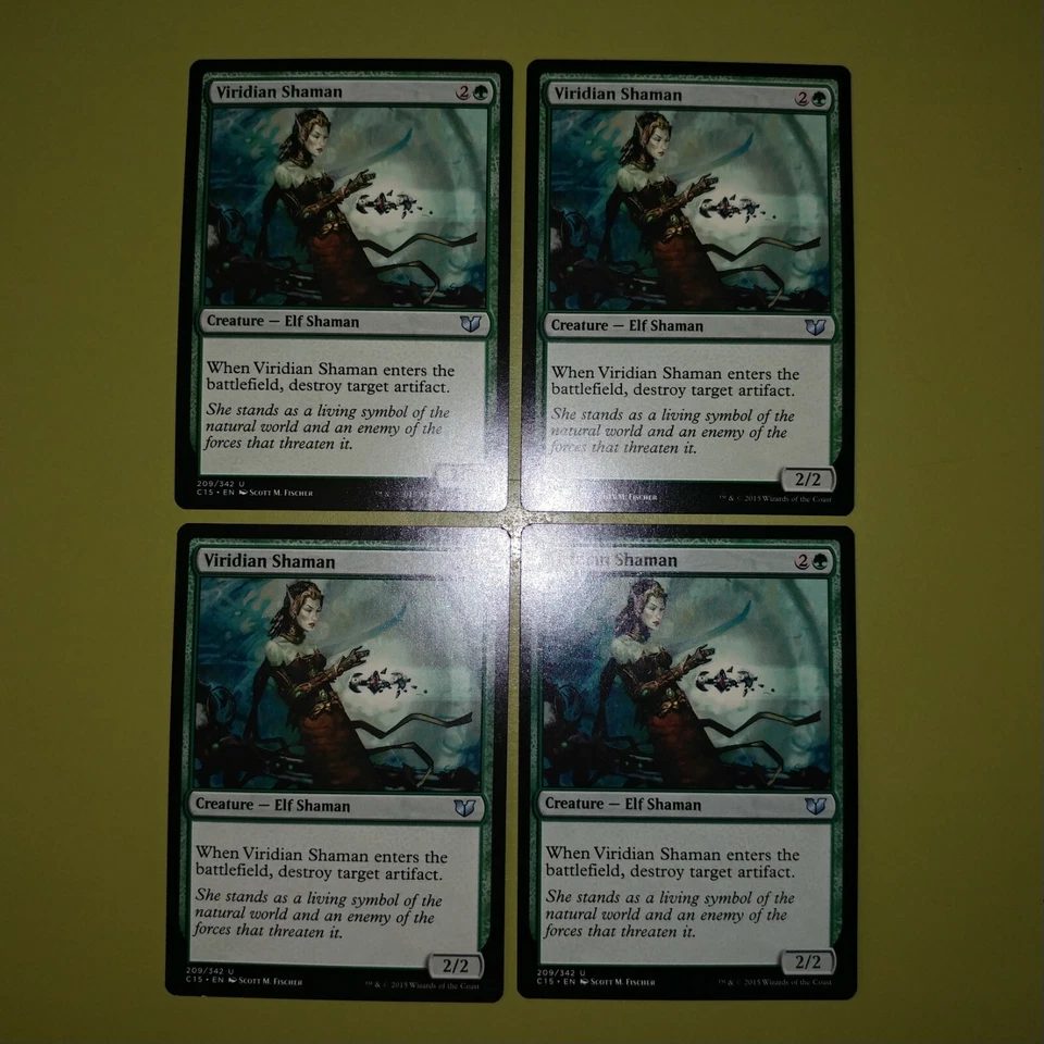 Viridian Shaman x4 Commander 2015 4x Playset Magic the Gathering MTG - Image 1 of 1