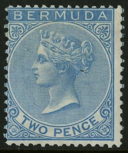 Bermuda 1865-74 Scott # 2a Mint Hinged - Picture 1 of 2
