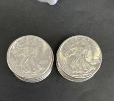 1942 P 50c 90% Silver Walking Liberty Halves $10 20-Coin Roll BU Uncirculated