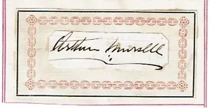 ARTHUR MURSELL ca.1880er AUTOGRAMM - englischer nonkonformistischer Theologe, Anti-Arbeit - Bild 1 von 1