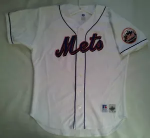 CAMISETA AUTÉNTICA DE COLECCIÓN RARA HECHA EN EE. UU. RUSSELL ATLÉTICA NY METS TALLA 48 - Imagen 1 de 6