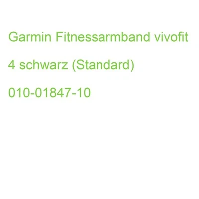 Garmin Fitnessarmband vivofit 4 schwarz (Standard) 010-01847-10 (0753759178963) - Bild 1 von 2