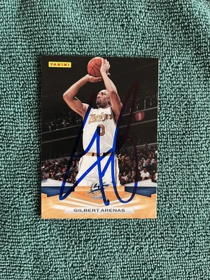 2009-10 Panini Gilbert Arenas #148 Hand Signed auto autograph - Image 1 of 2