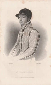 1835 Patrick Connelly Jockey Pferdesport England 19.Jh Stahlstich-Porträt - Picture 1 of 1