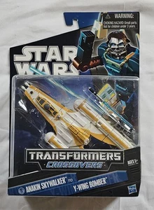 Star Wars 2011 2012 Hasbro Transformers Anakin Skywalker Y-wing Fighter MOSC - Picture 1 of 2