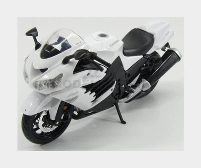 MAISTO 12028W-31101 KAWASAKI - NINJA ZX-14R 2015 - WHITE BLACK - 1/12 - Immagine 1 di 2