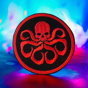 Red Skull Patch/ Iron On/Sew On/Hook 3.61 X 3.61 - Picture 1 of 1