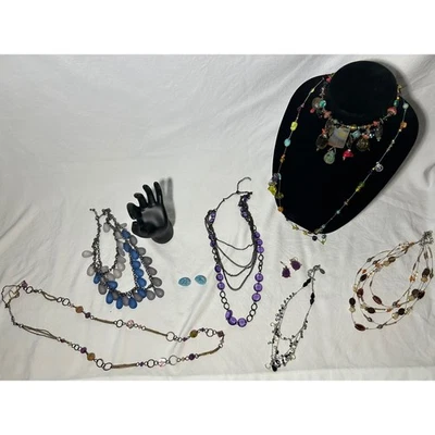 Lote de 2-3 libras de collares pulseras para mujer surtidos pendientes joyería moda Foto 1 de 4