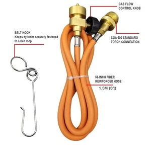 HVAC Plumbing Welding Torch Hose Kit Extension Hose Hose And Belt Silver - Picture 1 of 12