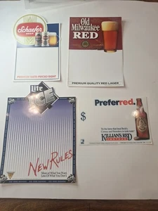 4 Vintage Beer Stickers Schaefer, Old Milwaukee's Red, Lite Ice, Killian Red - Picture 1 of 5