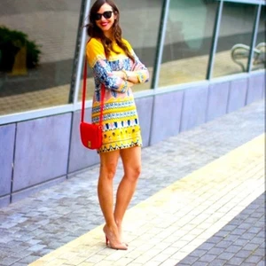 J Crew Jules Shift Scroll Print Dress 12 - Picture 1 of 7
