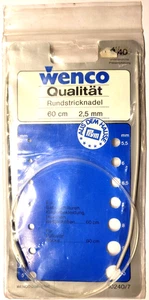 Wenco Rundstricknadeln 60 cm lang Stärke 2,5 bis 5 mm Stricknadeln - Bild 1 von 12