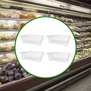 4x Gefrierschrank Organizer Bins Metall Draht Lagerung Körbe Für Bad Home - Picture 1 of 6